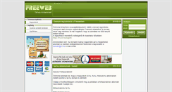 Desktop Screenshot of freeweb.hu