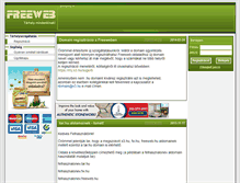 Tablet Screenshot of freeweb.hu