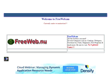 Tablet Screenshot of freeweb.nu